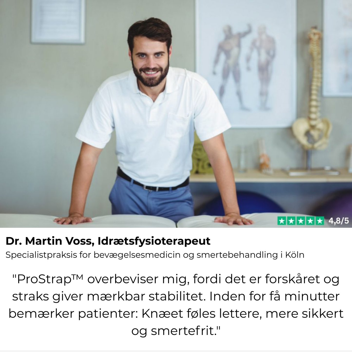 ProStrap™ | Præskårne knæ-tapes til maksimal stabilitet og øjeblikkelig smertelindring
