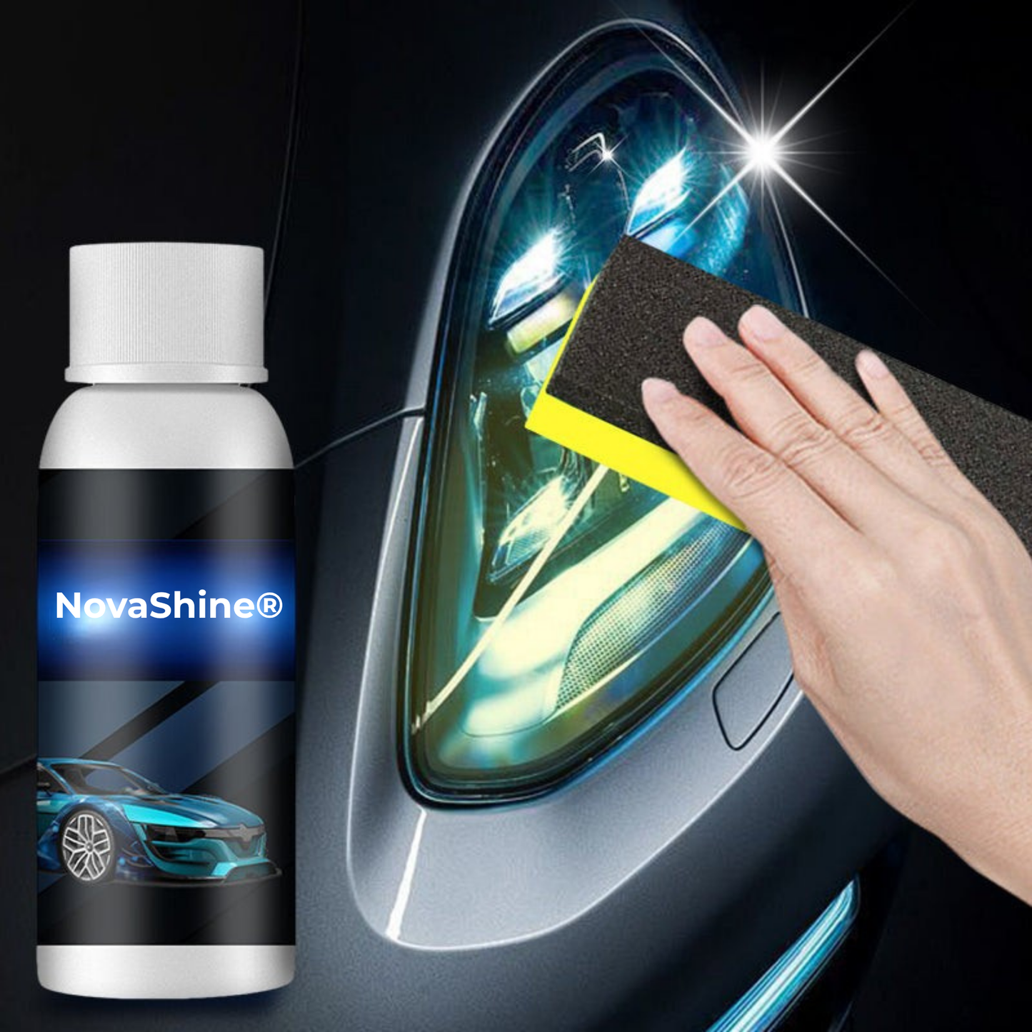 NovaShine® | På bare 2 minutter vil dine forlygter skinne som nye
