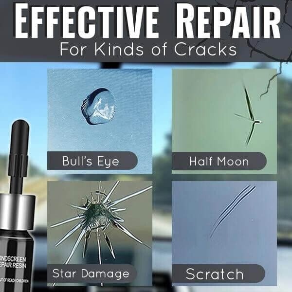 GlassCare Repair Kit💪 | Sig farvel til dit ødelagte vindue! (1+1 GRATIS)