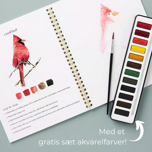 FarveDrøm™ | Slip din indre kunstner løs med vores akvarel-malebøger!