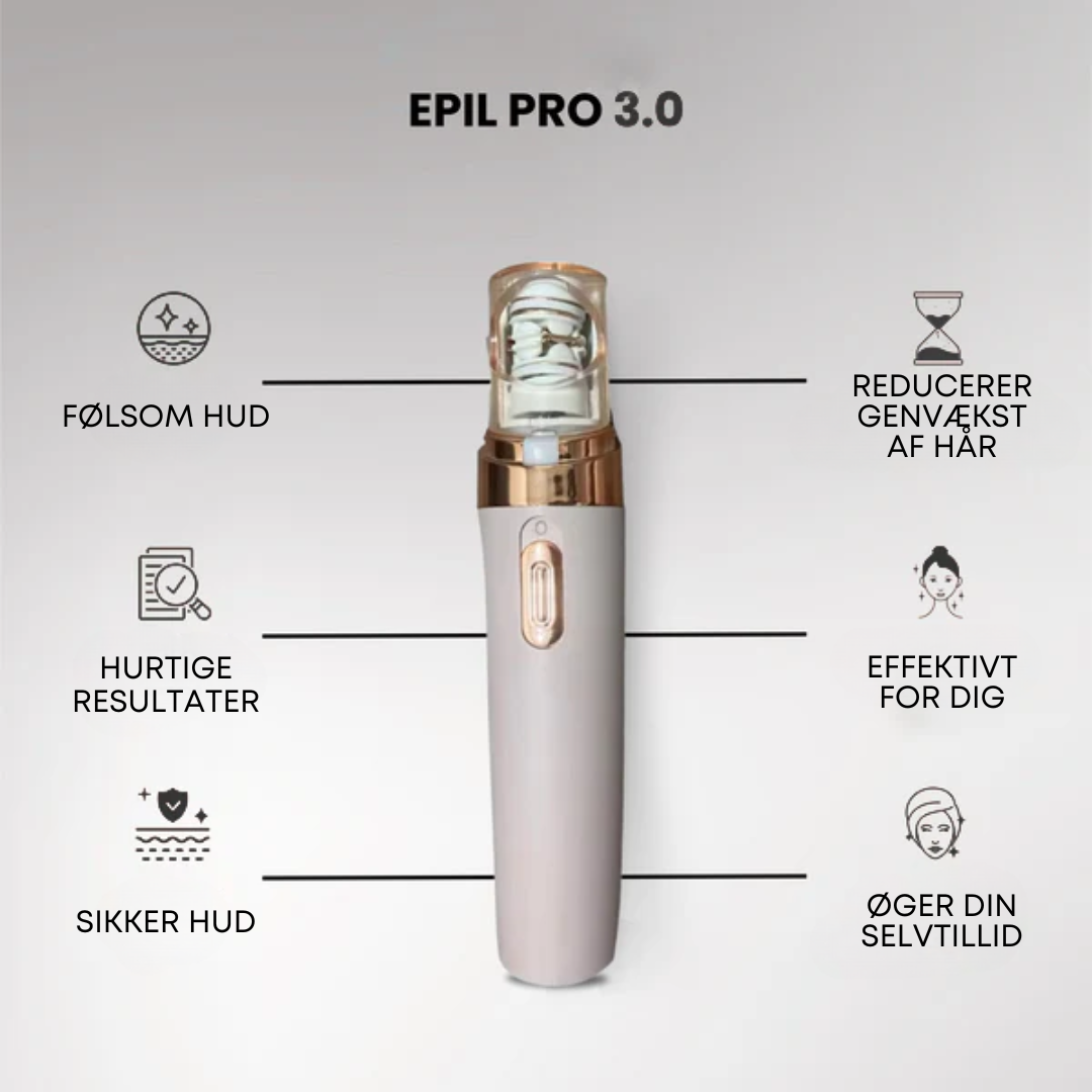 Epil Pro Max V3™ | Din vej til en hårfri fremtid.